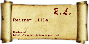 Reizner Lilla névjegykártya